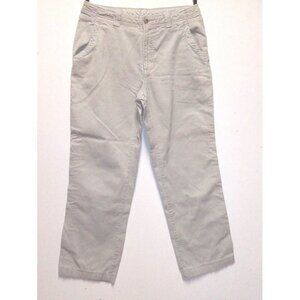 Columbia Sportswear Womens Corduroy Pants Sz 10 Nude beige Cords Outdoor cropped
